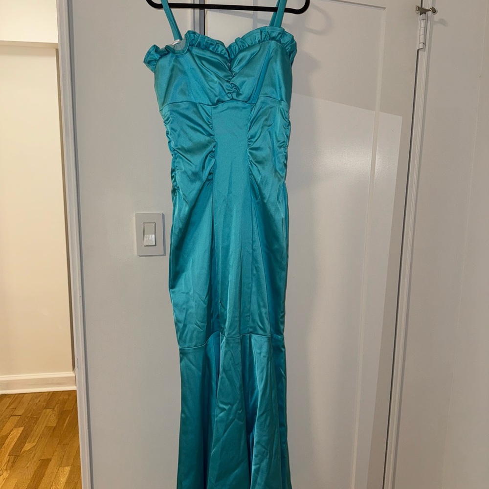 Xscape Light Blue Formal Dress